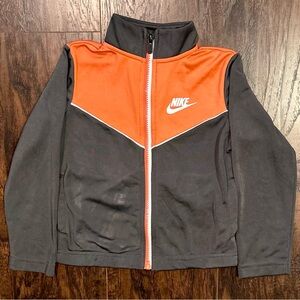 Nike Zip Up Track Jacket Grey Orange Salmon